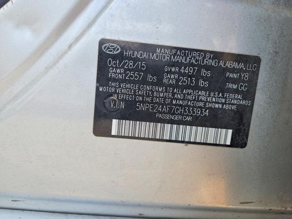 2016 HYUNDAI SONATA