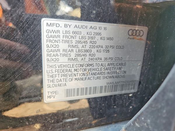 2017 AUDI Q7