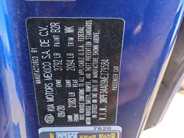2021 KIA FORTE