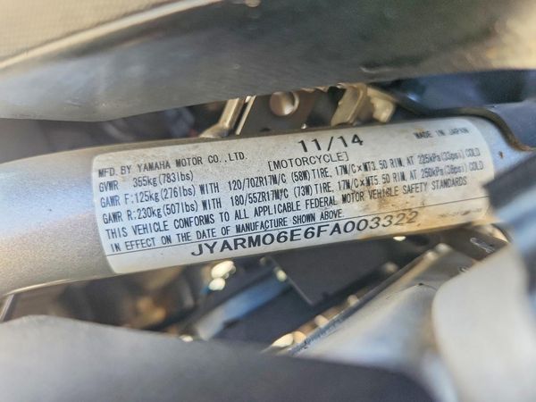 2015 YAMAHA FZ07