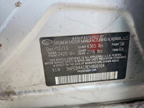 2014 HYUNDAI SONATA
