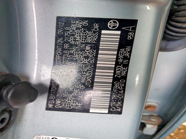 2012 TOYOTA PRIUS