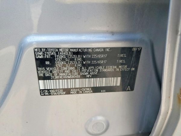 2017 TOYOTA RAV4 XLE