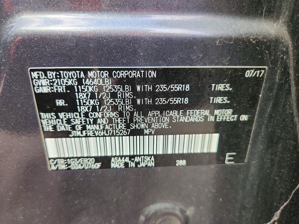 2017 TOYOTA RAV4 SE