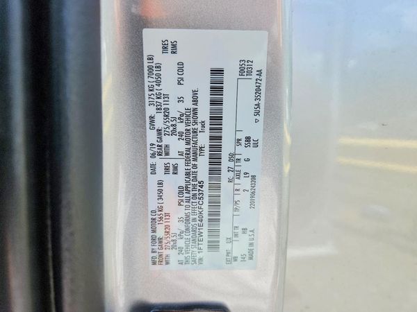 2019 FORD F150
