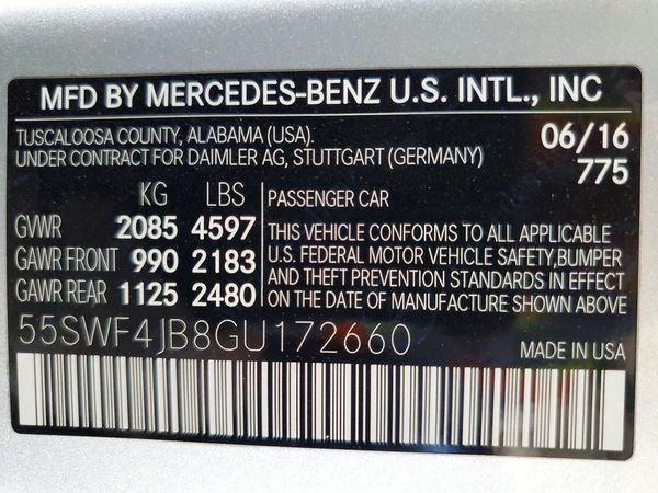 2016 MERCEDES-BENZ C C300