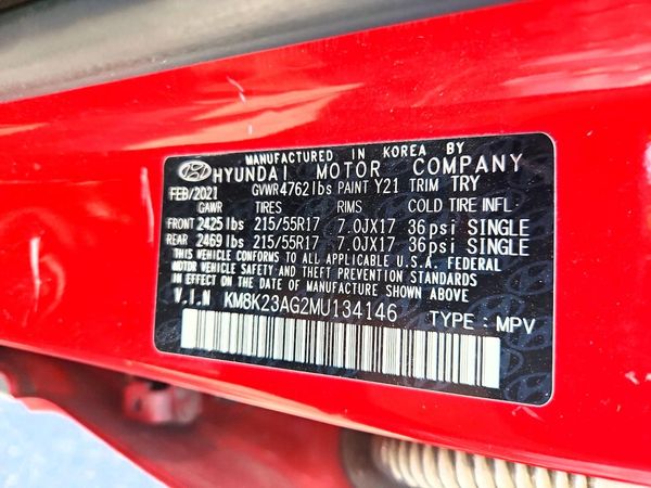 2021 HYUNDAI KONA SEL