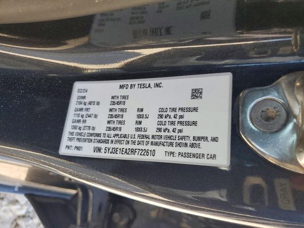 2024 TESLA MODEL 3