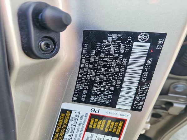 2015 TOYOTA CAMRY