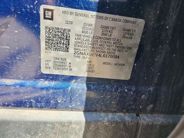 2020 CHEVROLET EQUINOX LT (1LT)