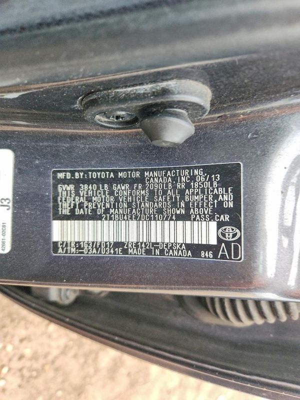 2013 TOYOTA COROLLA