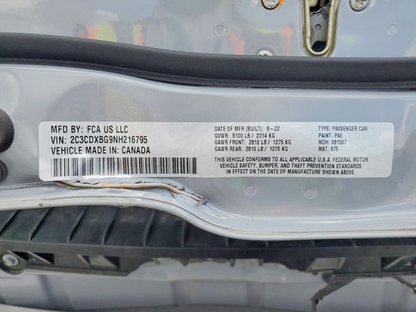 2022 DODGE CHARGER SXT