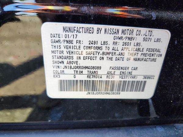 2017 INFINITI QX50