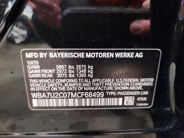 2021 BMW 750 xDrive