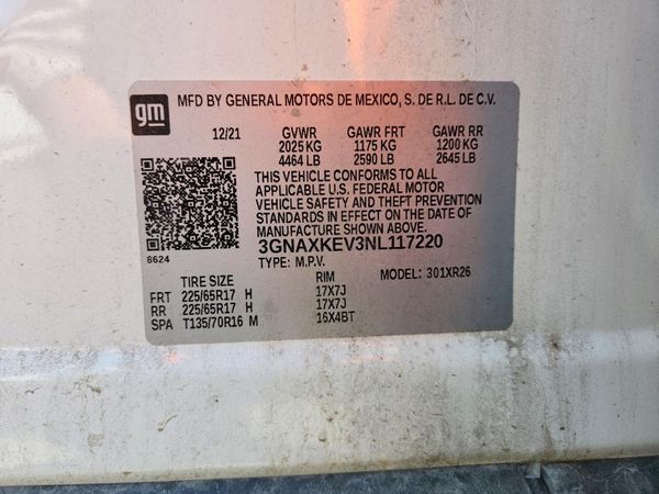 2022 CHEVROLET EQUINOX