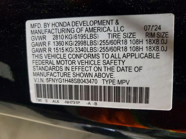 2025 HONDA PILOT EX-L, EX-L HPD