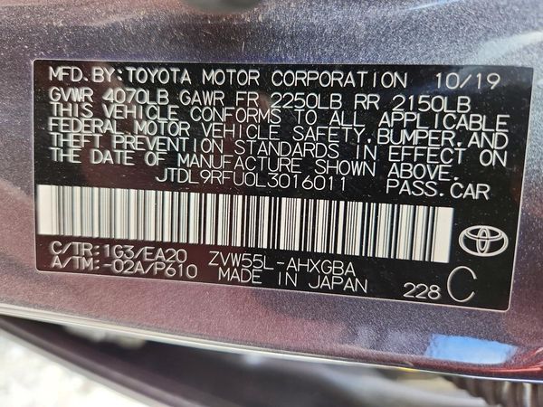 2020 TOYOTA PRIUS