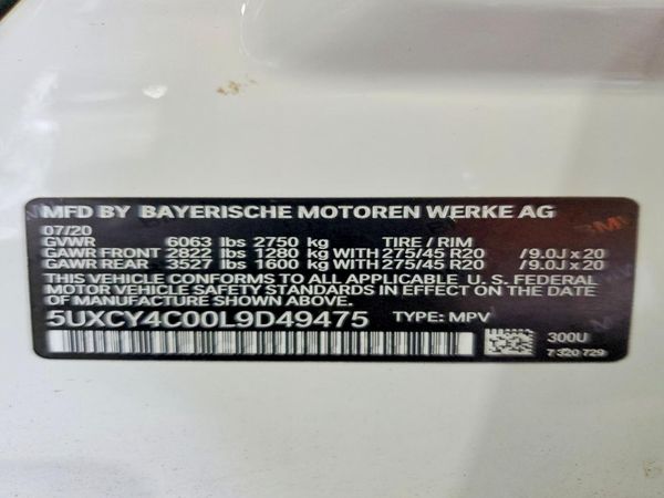 2020 BMW X6 sDrive40i