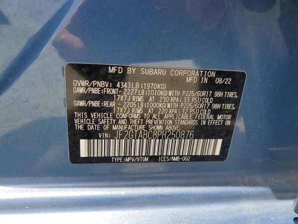 2023 SUBARU CROSSTREK Base