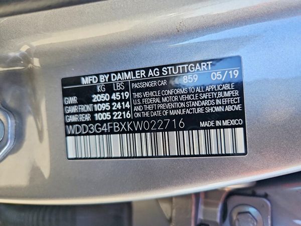 2019 MERCEDES-BENZ A A220-4M