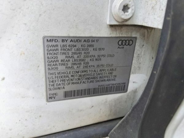 2017 AUDI Q7 quattro Premium Plus