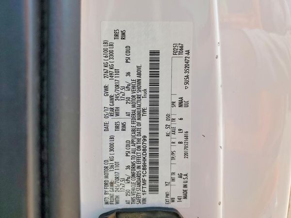 2017 FORD F150 Regular Cab