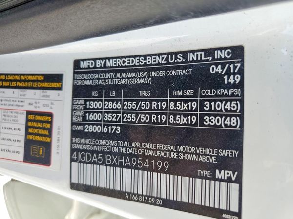 2017 MERCEDES-BENZ GLE GLE350