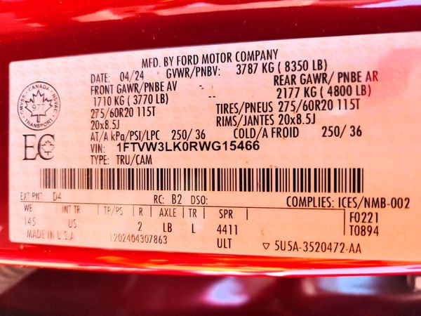 2024 FORD F150