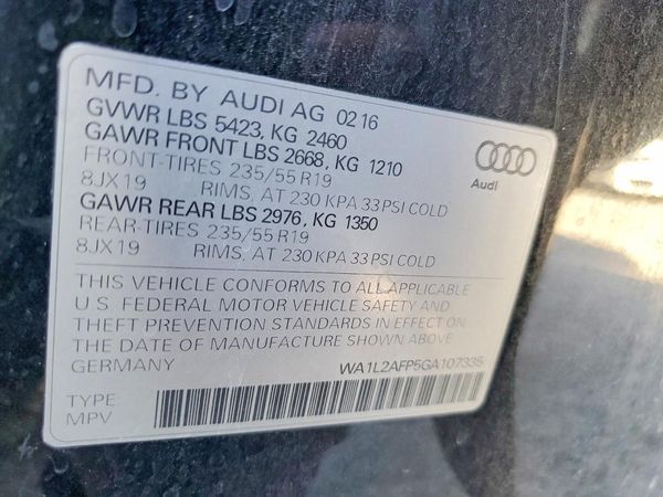 2016 AUDI Q5 quattro Premium Plus