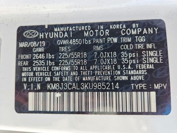 2019 HYUNDAI TUCSON