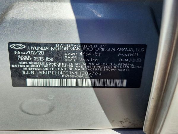 2021 HYUNDAI SONATA