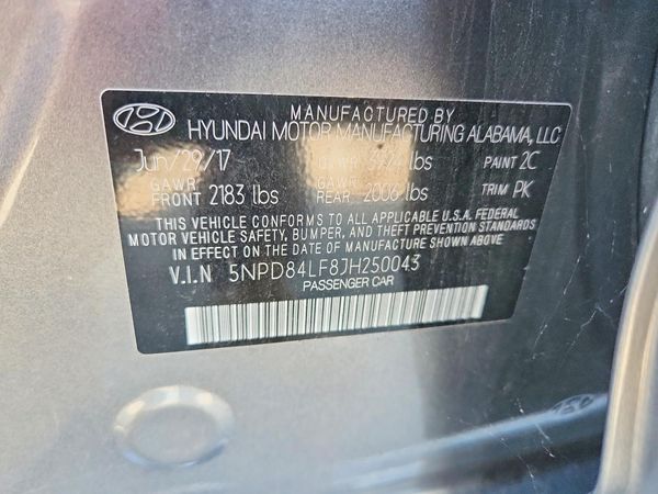 2018 HYUNDAI ELANTRA