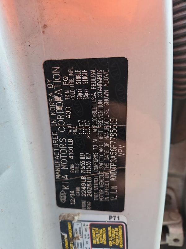 2015 KIA SOUL GLS(Middle grade)