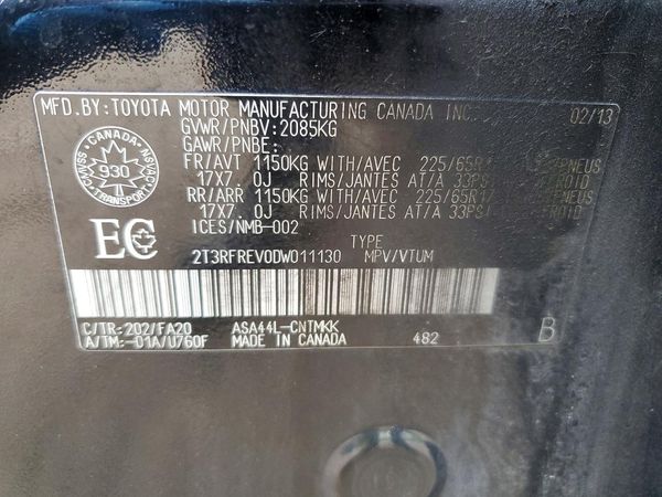 2013 TOYOTA RAV4 Sports