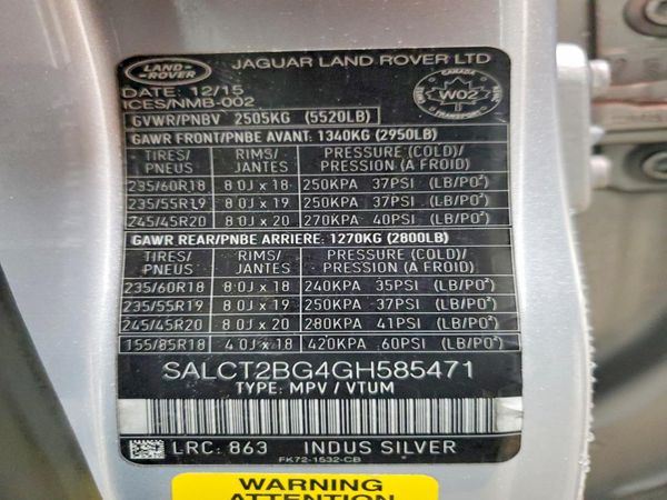 2016 LAND ROVER DISCOVERY HSE Lux