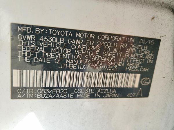 2015 LEXUS IS 350