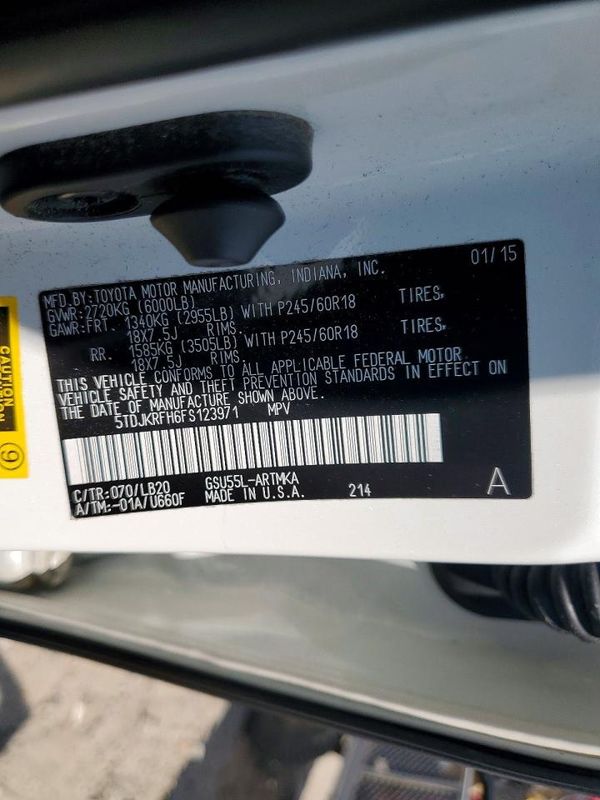 2015 TOYOTA HIGHLANDER