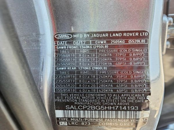 2017 LAND ROVER DISCOVERY SPORT SE