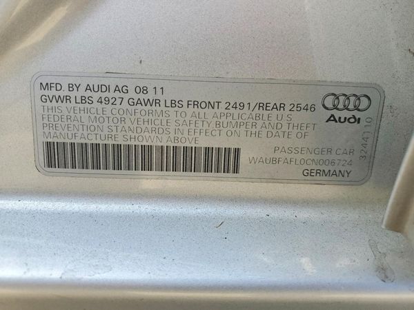 2012 AUDI A4 quattro Premium