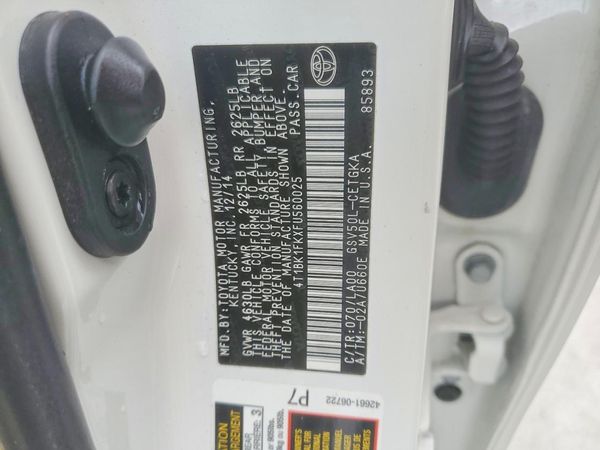 2015 TOYOTA CAMRY