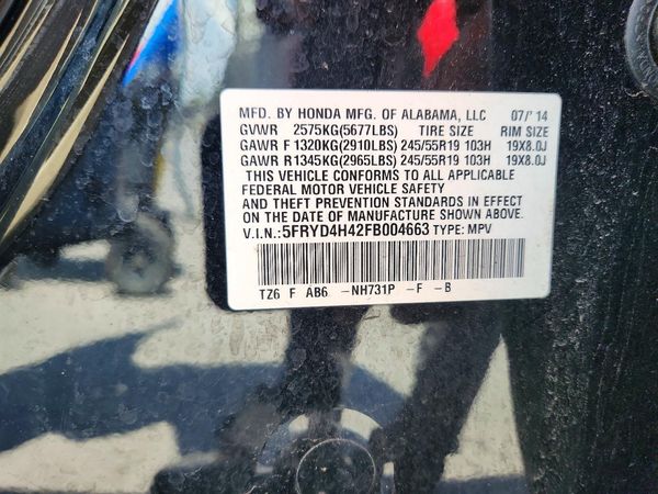 2015 ACURA MDX SH-AWD Tech