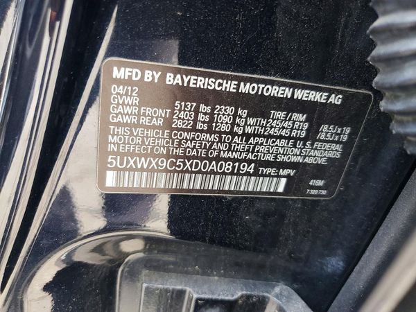 2013 BMW X3 xDrive28i