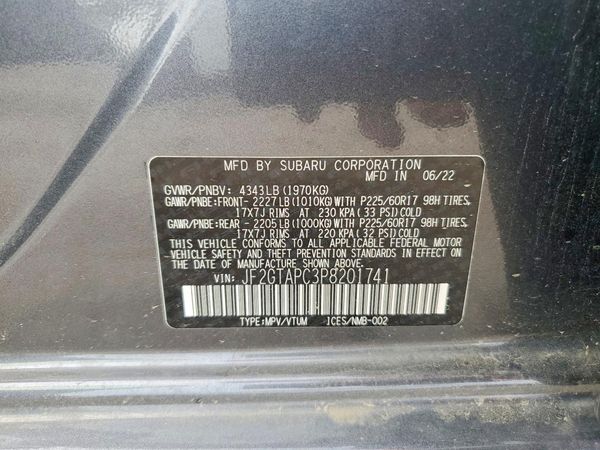 2023 SUBARU CROSSTREK
