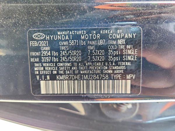 2021 HYUNDAI PALISADE Calligraphy