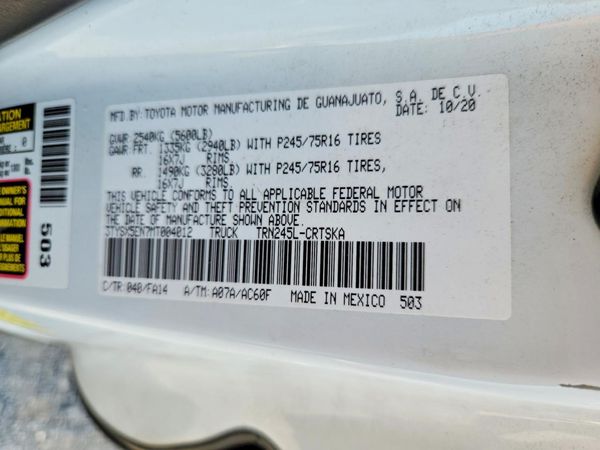 2021 TOYOTA TACOMA SR5