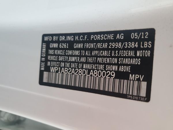 2013 PORSCHE CAYENNE S