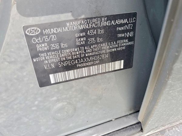 2021 HYUNDAI SONATA SE