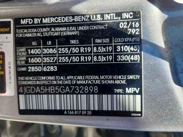 2016 MERCEDES-BENZ GLE GLE350