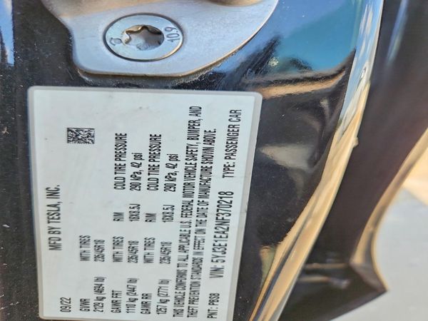 2022 TESLA MODEL 3