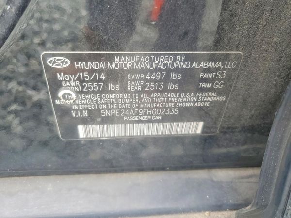 2015 HYUNDAI SONATA SE, ECO